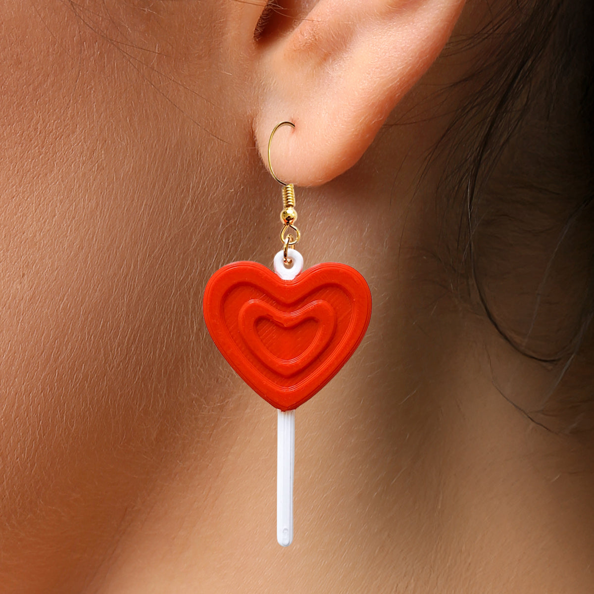 Heart Lollipop Earrings image 1