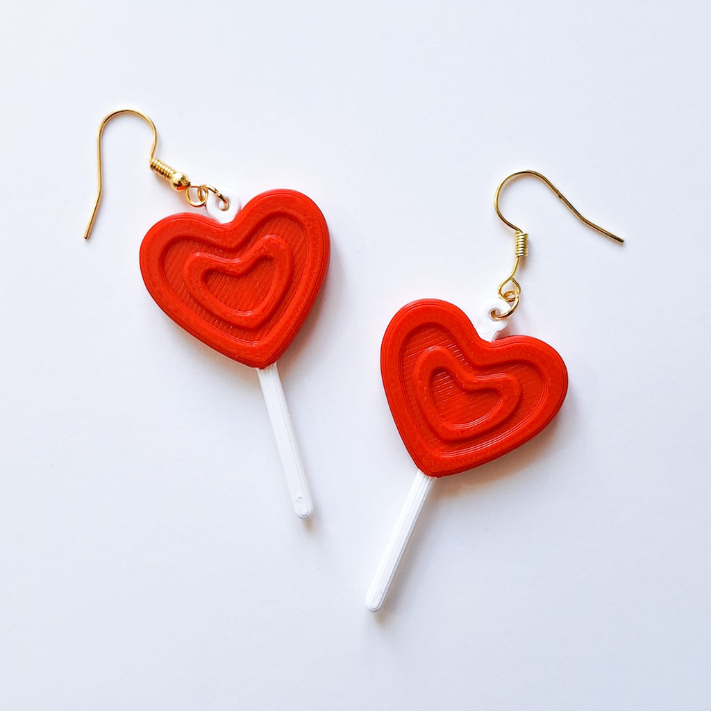 Heart Lollipop Earrings image 2