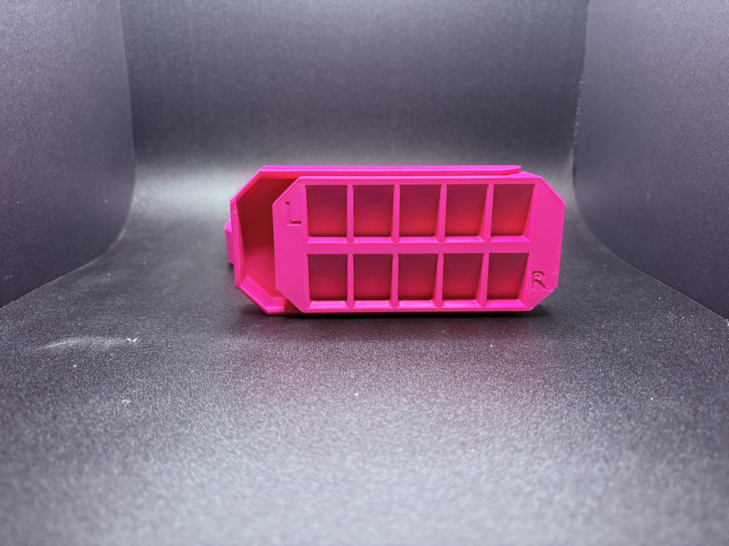 Nail Tip Storage Box With Lid - Magenta image