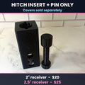 V&L Prints hitch insert and pin only - covers sold separately. 2 inch $20, 2.5 inch $25