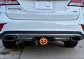 Spooky Jack-O-Lantern Hitch insert on car