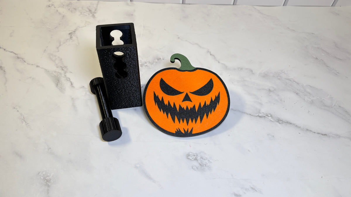 Spooky Jack-O-Lantern hitch cover starter kit