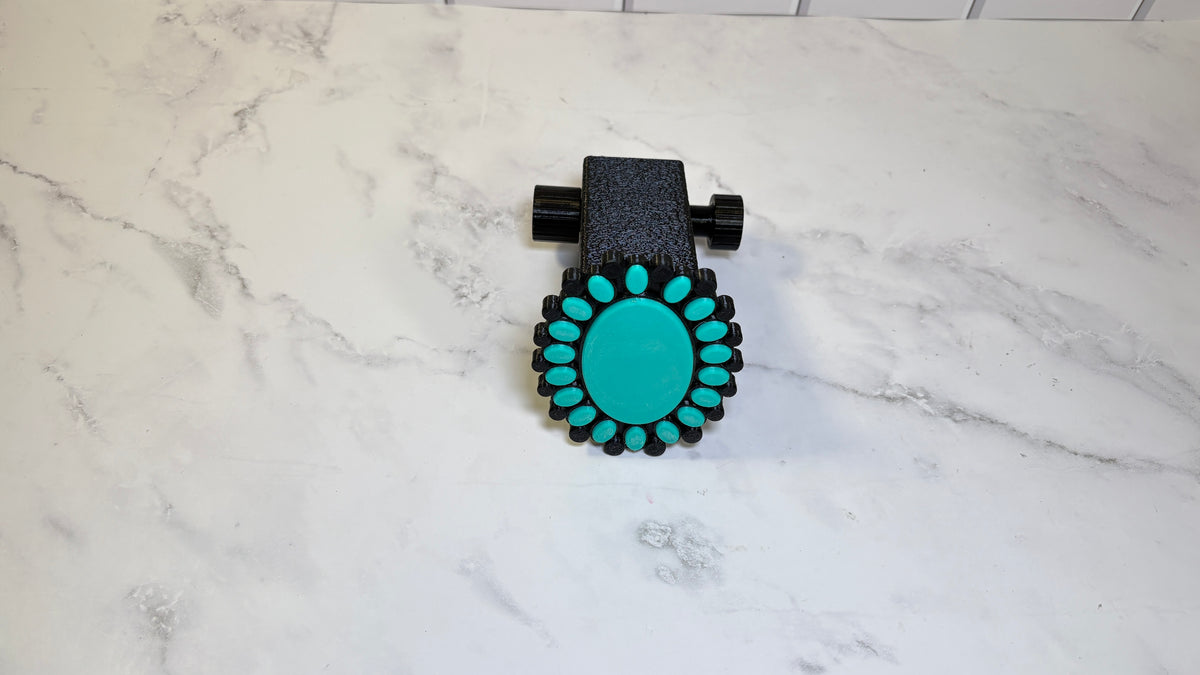 Turquoise Squash Blossom hitch cover starter kit